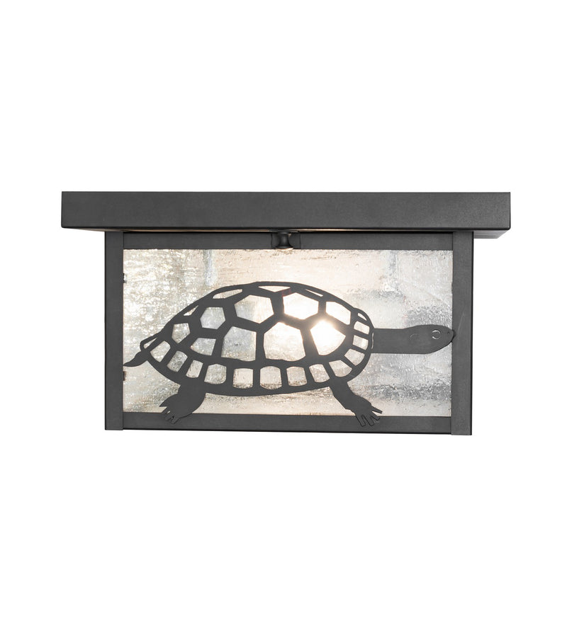 Meyda Tiffany 50121 Two Light Flushmount, Craftsman Brown