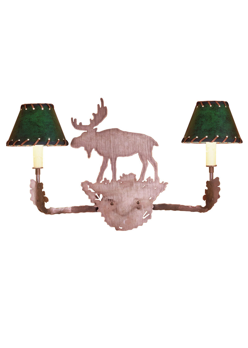 Meyda Tiffany 50616 Two Light Wall Sconce, Antique Copper