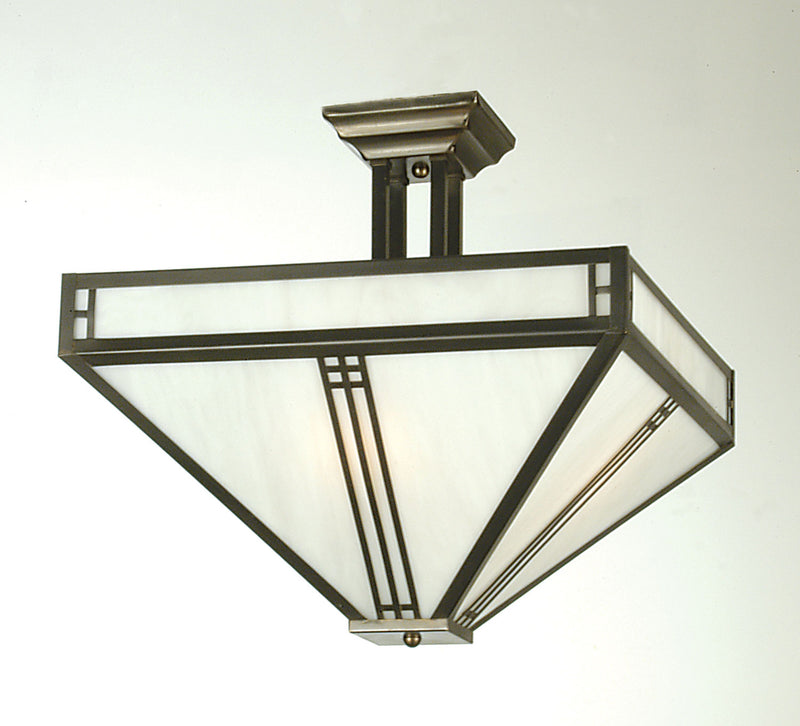 Meyda Tiffany 50661 Four Light Semi-Flushmount, Oil Rubbed Bronze
