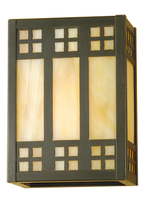 Meyda Tiffany 50663 One Light Wall Sconce, Craftsman Brown