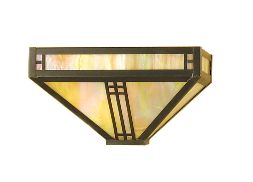 Meyda Tiffany 50664 One Light Wall Sconce, Craftsman Brown