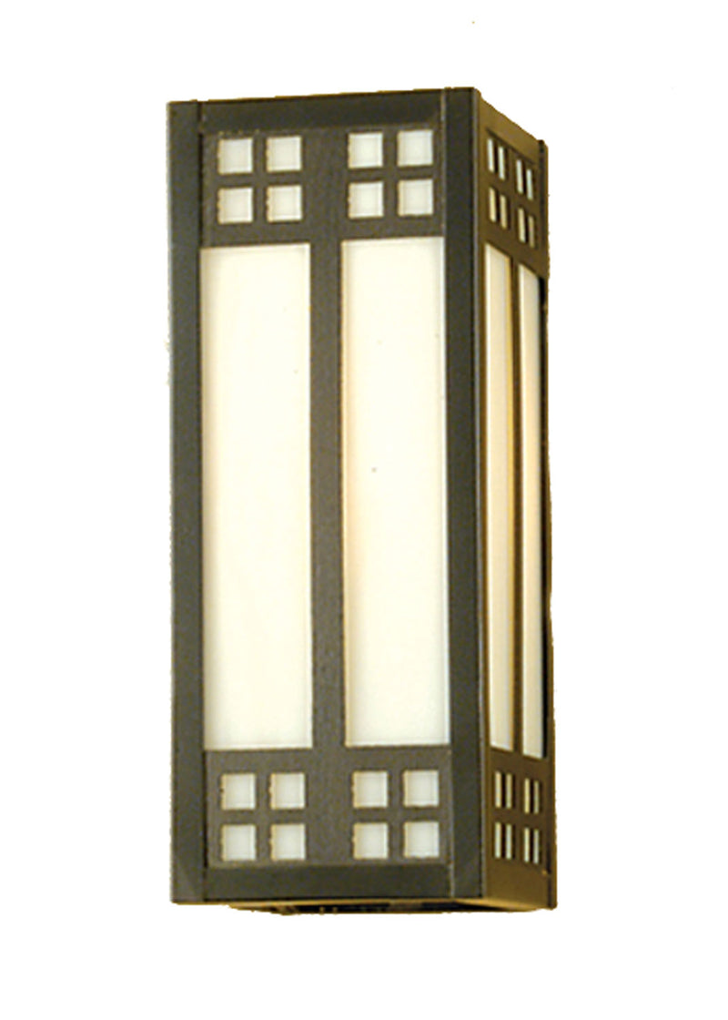 Meyda Tiffany 50665 Two Light Wall Sconce, Craftsman Brown