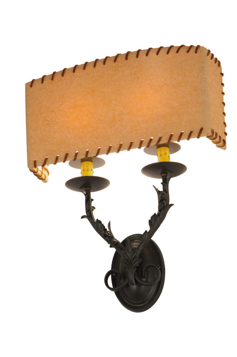 Meyda Tiffany 50679 Two Light Wall Sconce, Timeless Bronze
