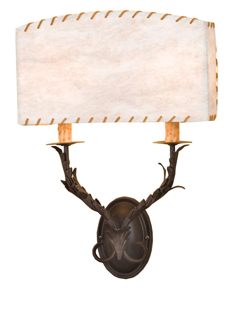 Meyda Tiffany 50679 Two Light Wall Sconce, Timeless Bronze