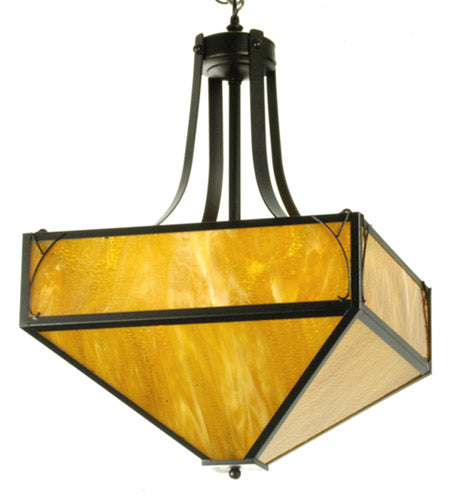 Meyda Tiffany 50742 Four Light Pendant, Textured Black