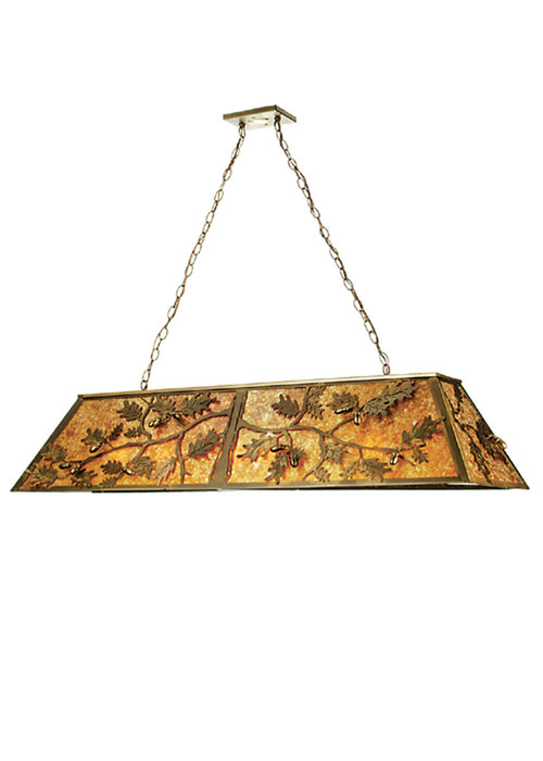 Meyda Tiffany 50883 Nine Light Oblong Pendant, Antique Copper