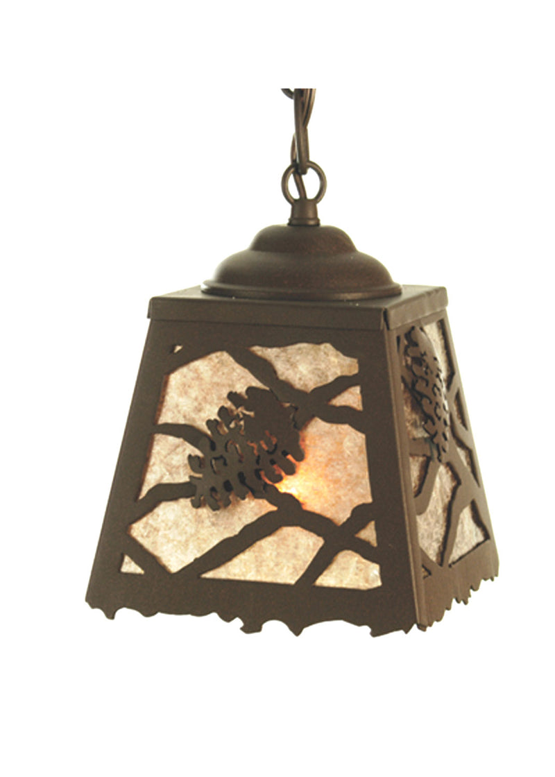Meyda Tiffany 50940 One Light Mini Pendant, Cafe Noir