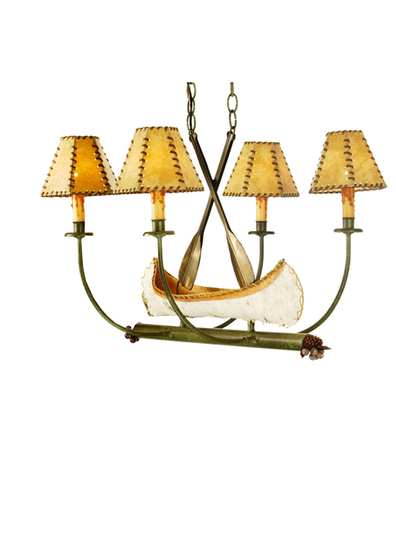 Meyda Tiffany 50944 Four Light Chandelier, Tarnished Copper