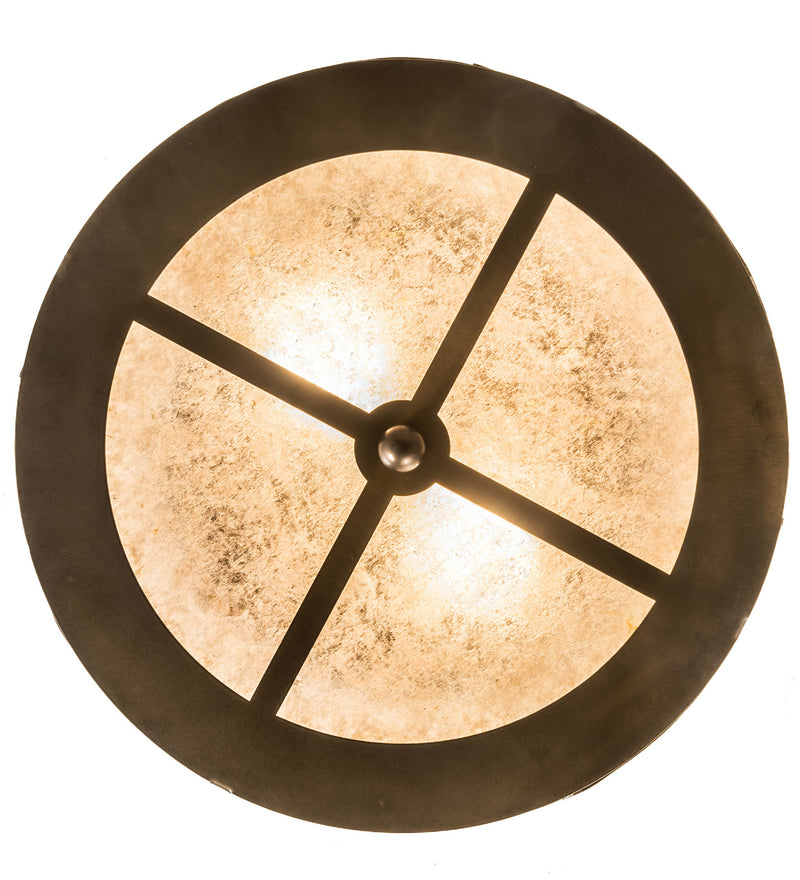 Meyda Tiffany 51499 Two Light Flushmount, Antique Copper