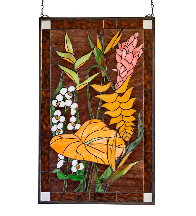Meyda Tiffany 51539 Window, Pbagwg Orange Oafl Pink Ca Xag