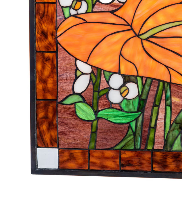 Meyda Tiffany 51539 Window, Pbagwg Orange Oafl Pink Ca Xag