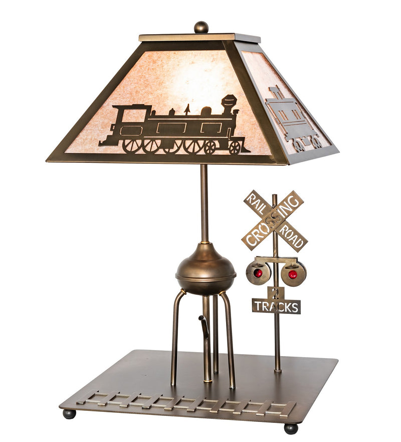 Meyda Tiffany 51704 One Light Table Lamp, Antique Copper