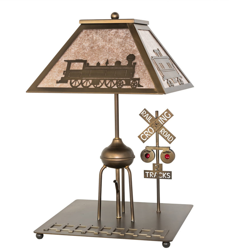 Meyda Tiffany 51704 One Light Table Lamp, Antique Copper