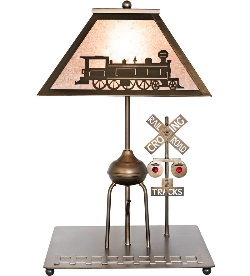 Meyda Tiffany 51704 One Light Table Lamp, Antique Copper