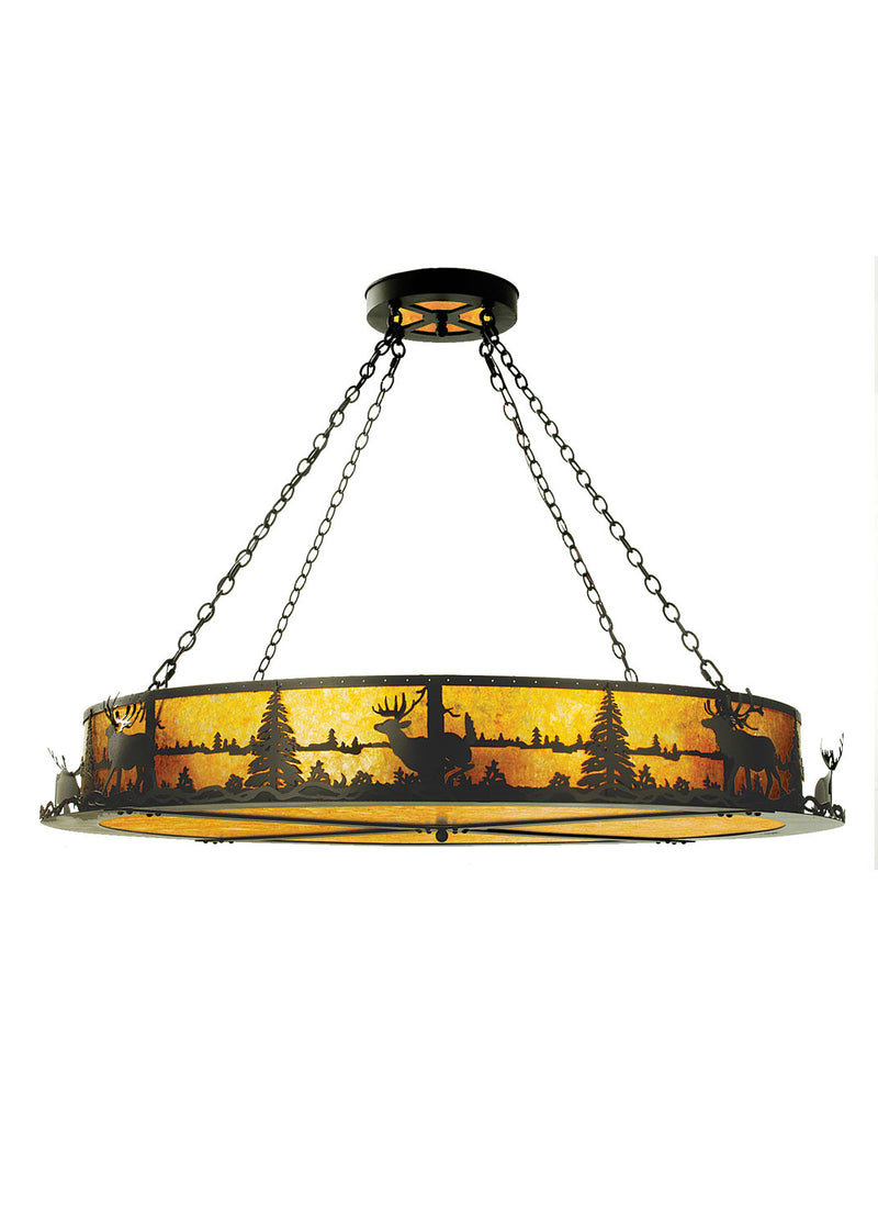 Meyda Tiffany 52372 12 Light Inverted Pendant, Textured Black