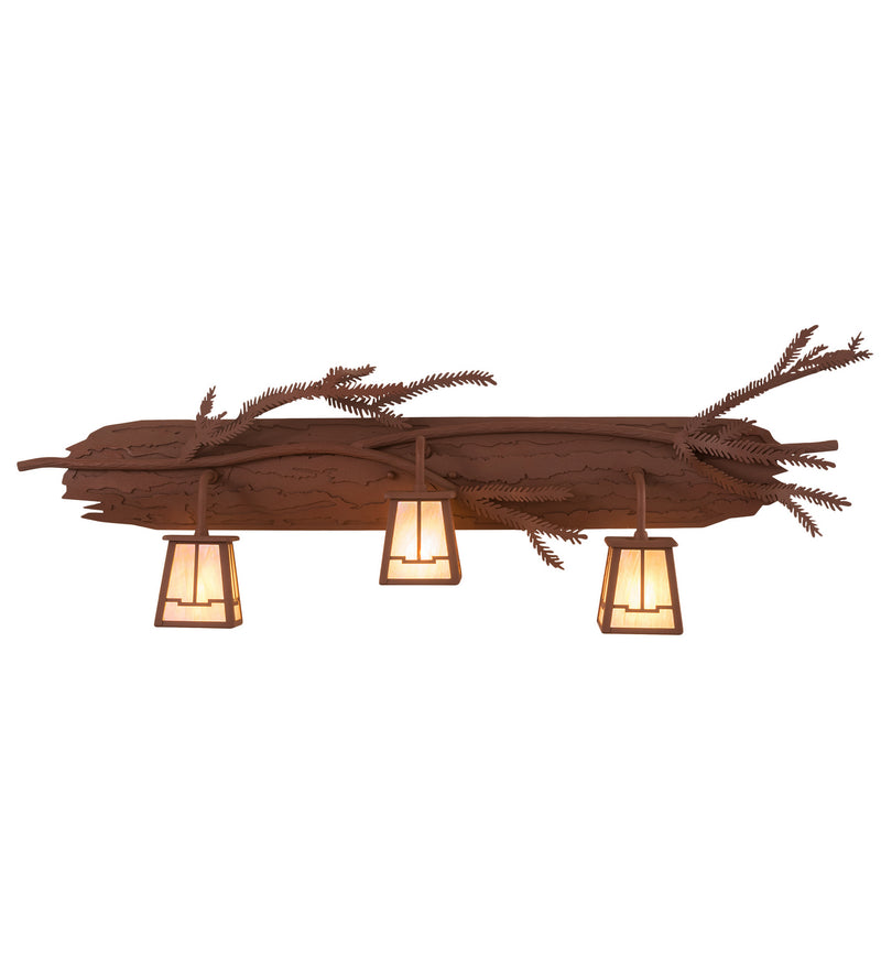 Meyda Tiffany 52385 Three Light Wall Sconce, Rust
