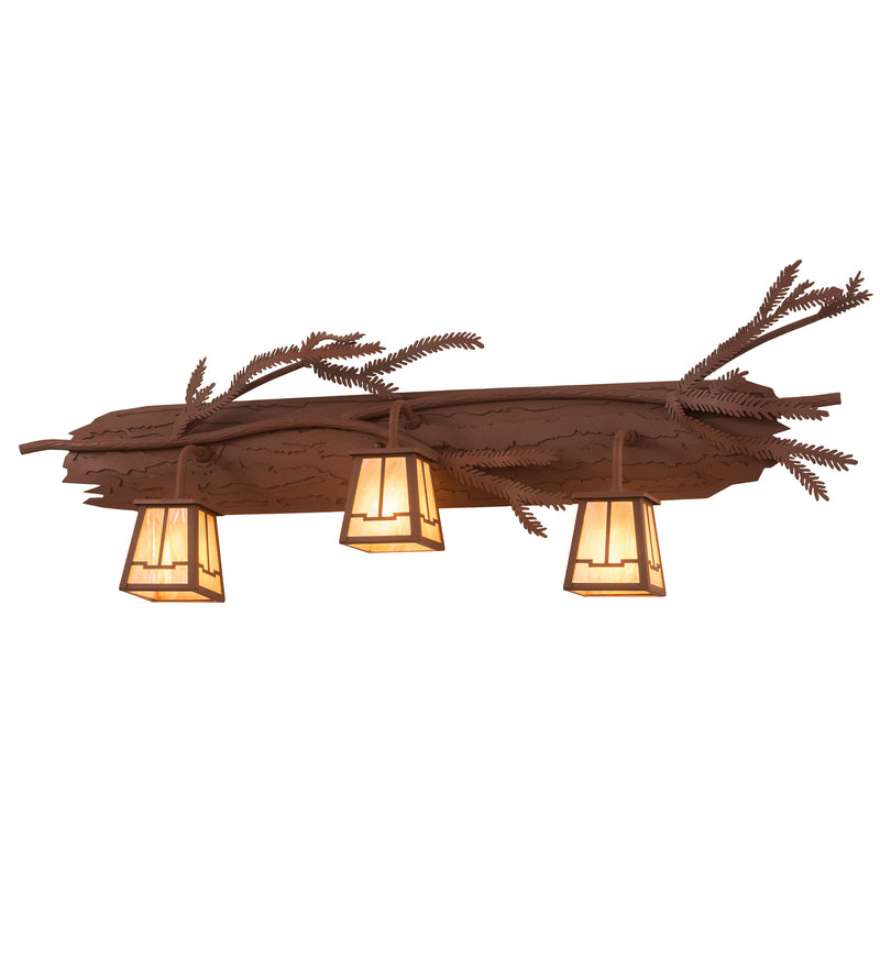 Meyda Tiffany 52385 Three Light Wall Sconce, Rust