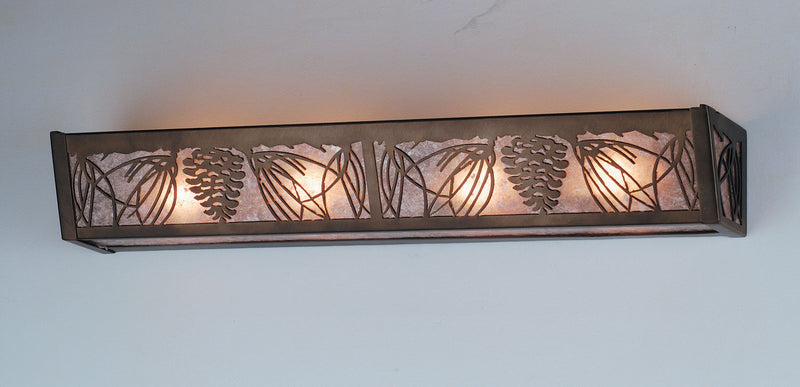 Meyda Tiffany 65126 Four Light Vanity, Antique Copper