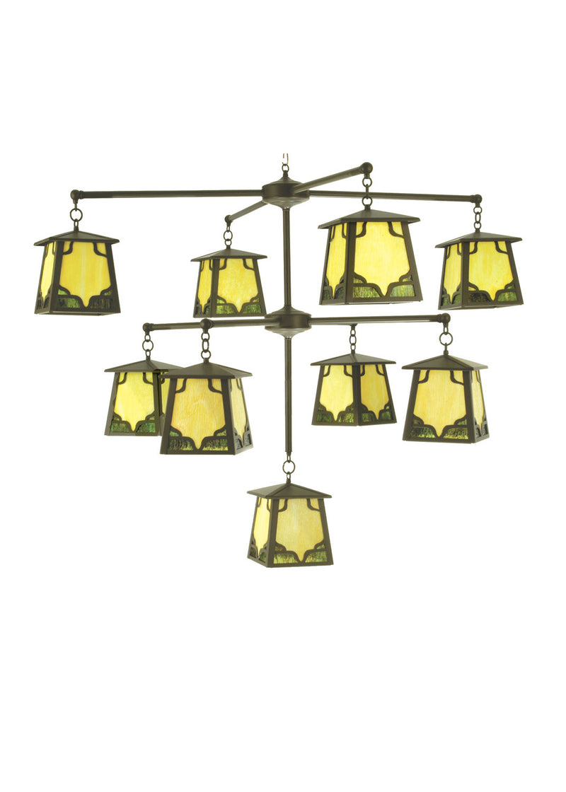 Meyda Tiffany 65227 Nine Light Chandelier, Timeless Bronze