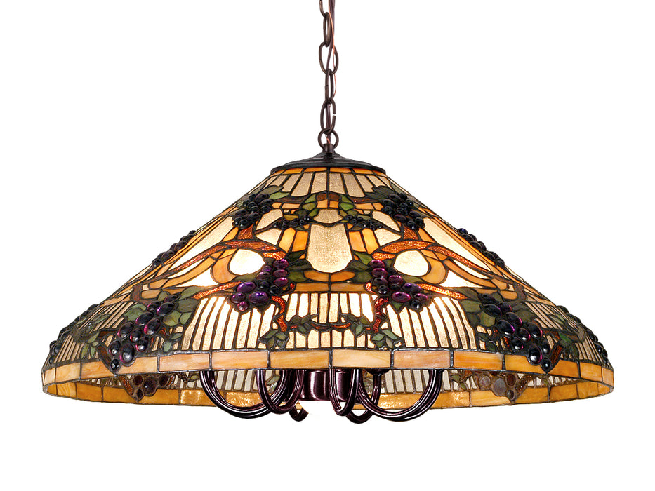 Meyda Tiffany 65653 Nine Light Pendant, Timeless Bronze