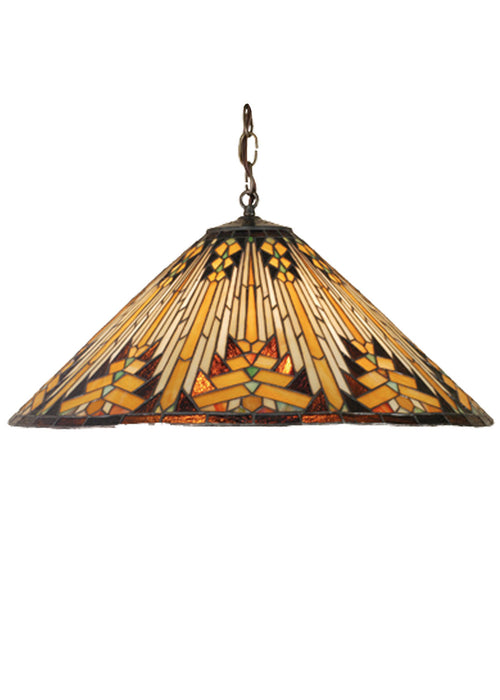 Meyda Tiffany 66227 Three Light Pendant, Antique,French Bronzed