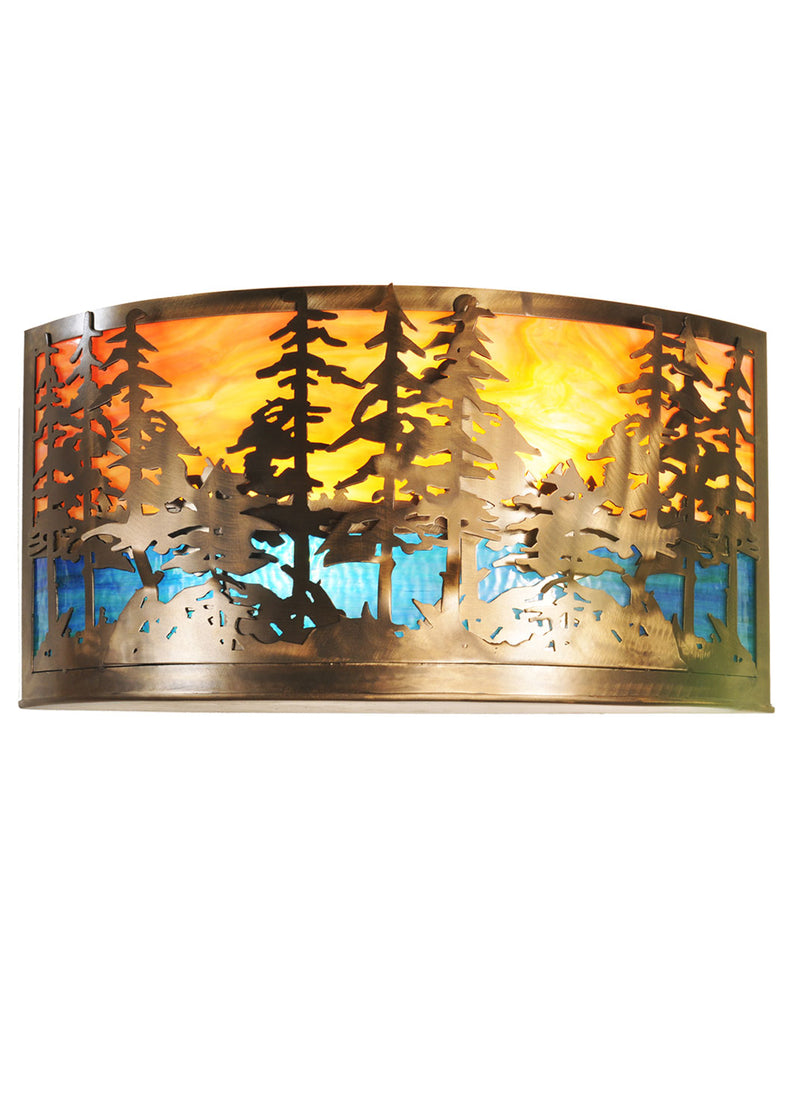 Meyda Tiffany 66935 Two Light Wall Sconce, Antique Copper