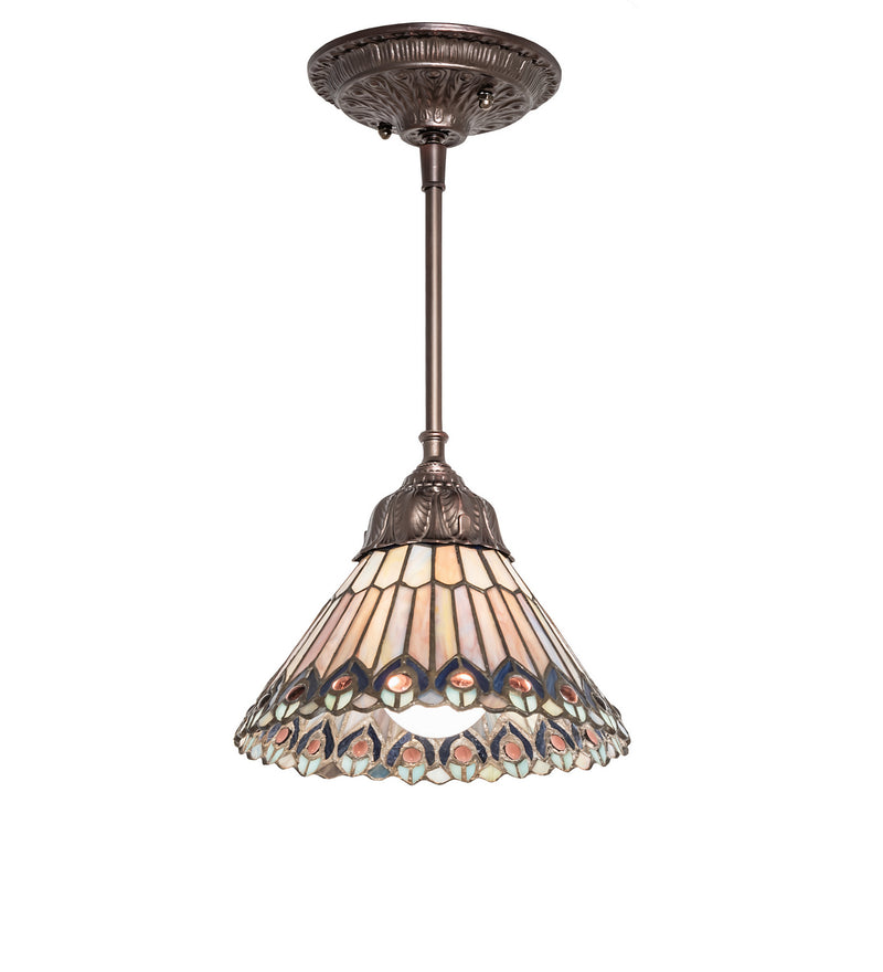Meyda Tiffany 67708 One Light Mini Pendant, Bronze