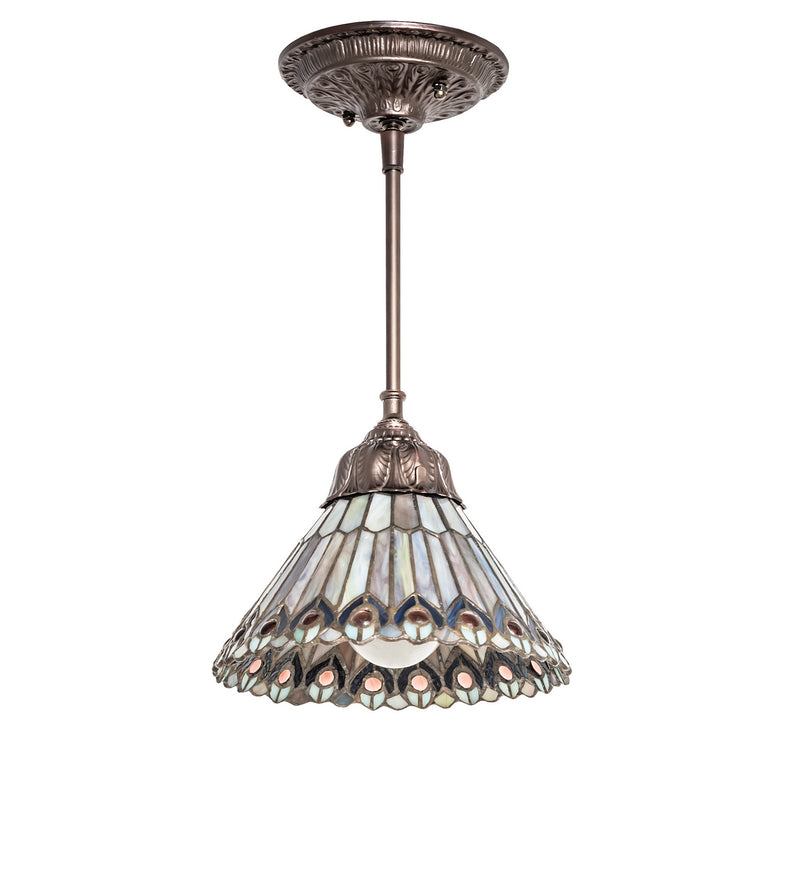 Meyda Tiffany 67708 One Light Mini Pendant, Bronze
