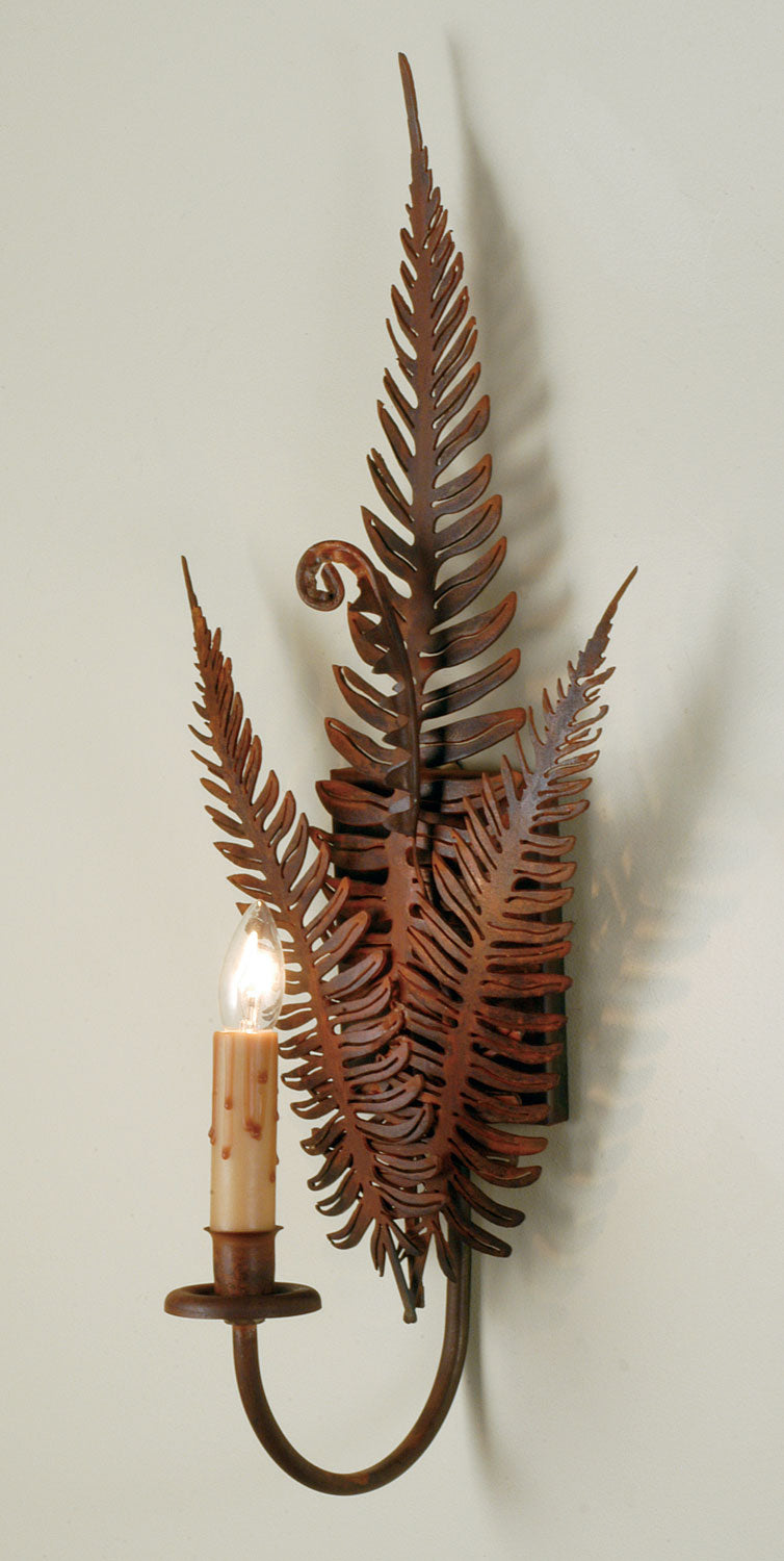 Meyda Tiffany 67833 One Light Wall Sconce, Hand Painted Rust
