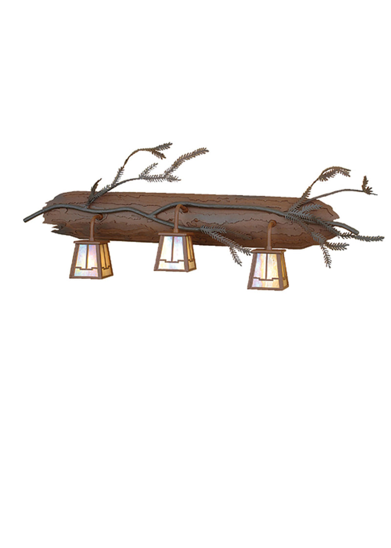 Meyda Tiffany 67906 Three Light Vanity, Rust/Wrought Iron