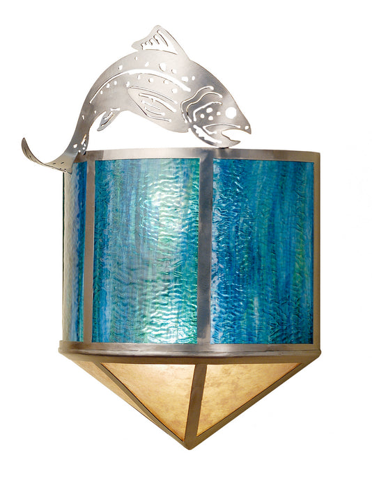 Meyda Tiffany 68164 Two Light Wall Sconce, Industrial Steel