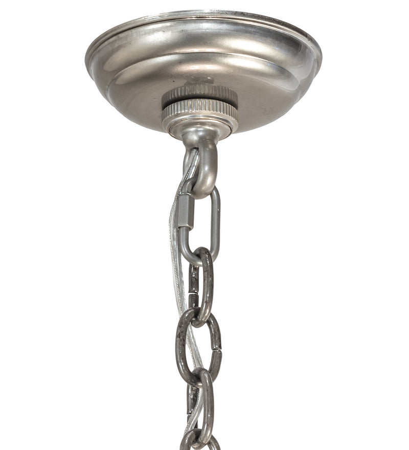 Meyda Tiffany 68165 Four Light Pendant, Industrial Steel Powder Coat