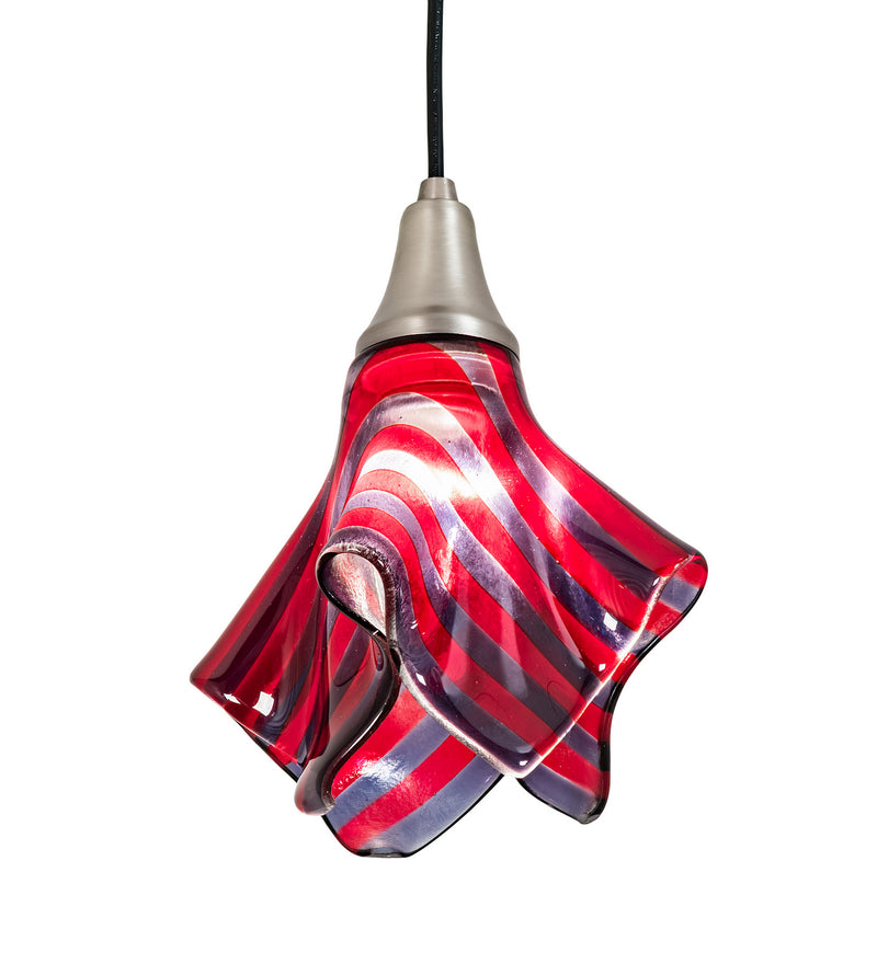 Meyda Tiffany 68380 One Light Mini Pendant, Brushed Nickel
