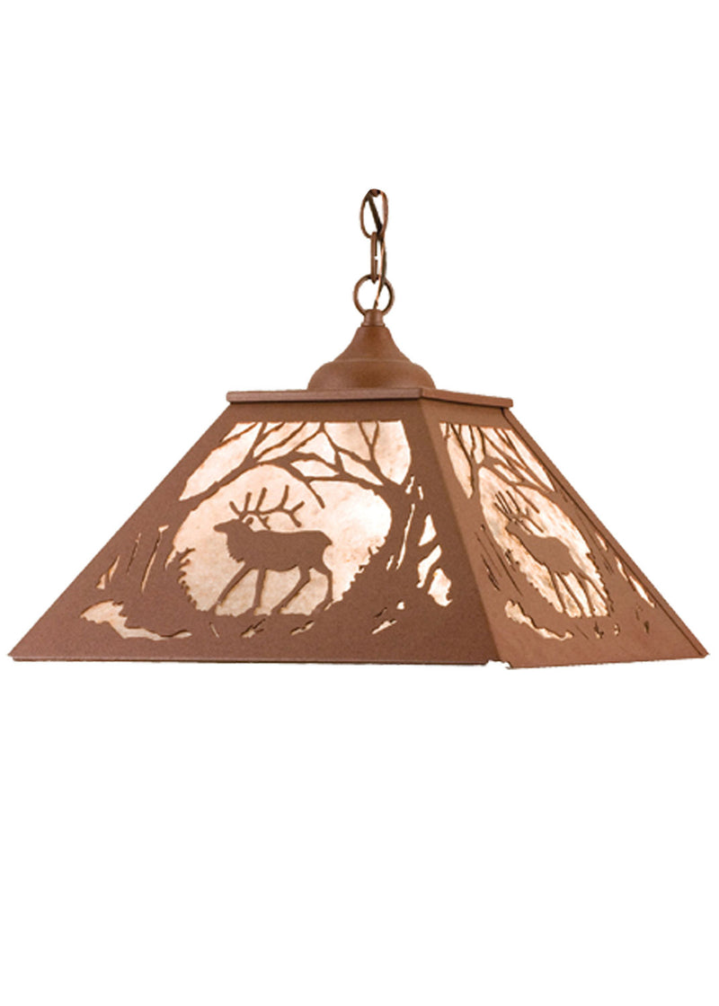 Meyda Tiffany 68576 Two Light Pendant, Rust