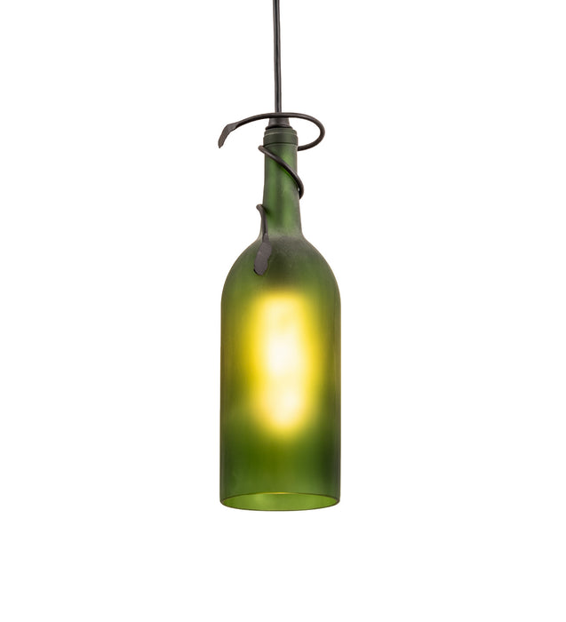 Meyda Tiffany 69253 One Light Mini Pendant, Black Metal