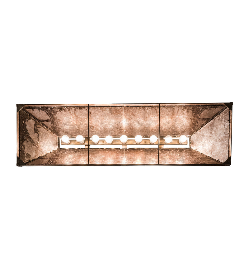 Meyda Tiffany 69610 Nine Light Oblong Pendant, Antique Copper