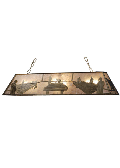 Meyda Tiffany 69613 Nine Light Oblong Pendant, Antique Copper