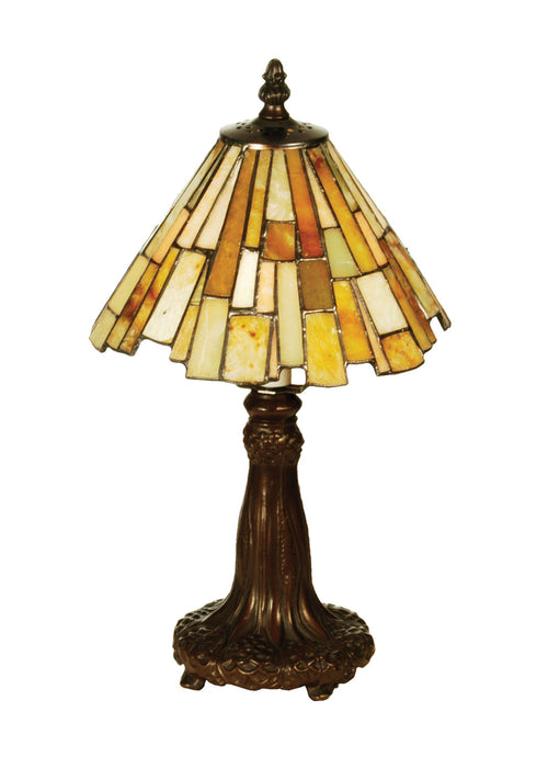 Meyda Tiffany 69762 One Light Mini Lamp, Antique,Craftsman Brown