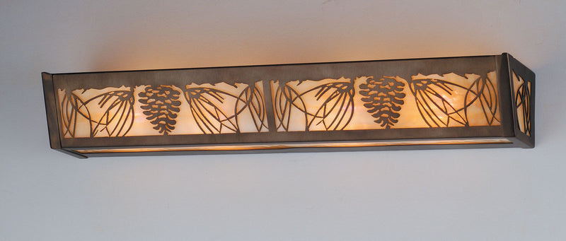 Meyda Tiffany 70492 Four Light Vanity, Antique Copper