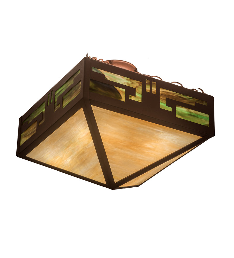 Meyda Tiffany 71037 Four Light Pendant, Rust