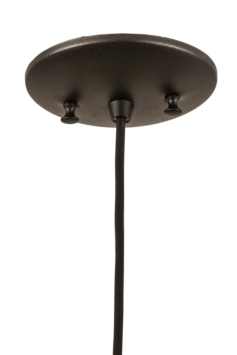 Meyda Tiffany 71191 One Light Mini Pendant, Black Metal