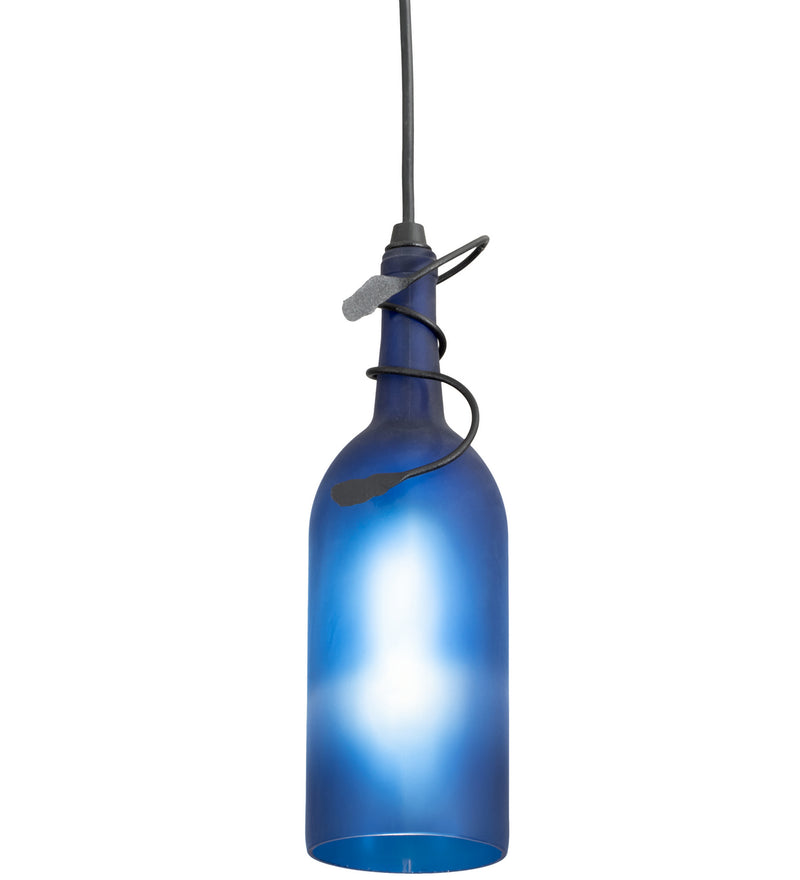 Meyda Tiffany 71193 One Light Mini Pendant, Black Metal