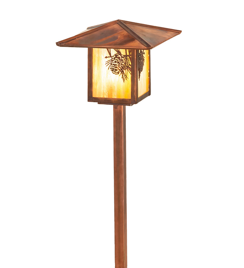 Meyda Tiffany 73491 One Light Landscape Fixture, Vintage Copper