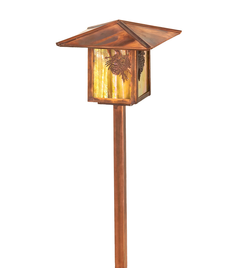 Meyda Tiffany 73491 One Light Landscape Fixture, Vintage Copper