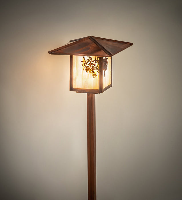 Meyda Tiffany 73491 One Light Landscape Fixture, Vintage Copper