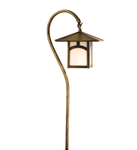 Meyda Tiffany 73543 One Light Landscape Fixture, Antique Brass