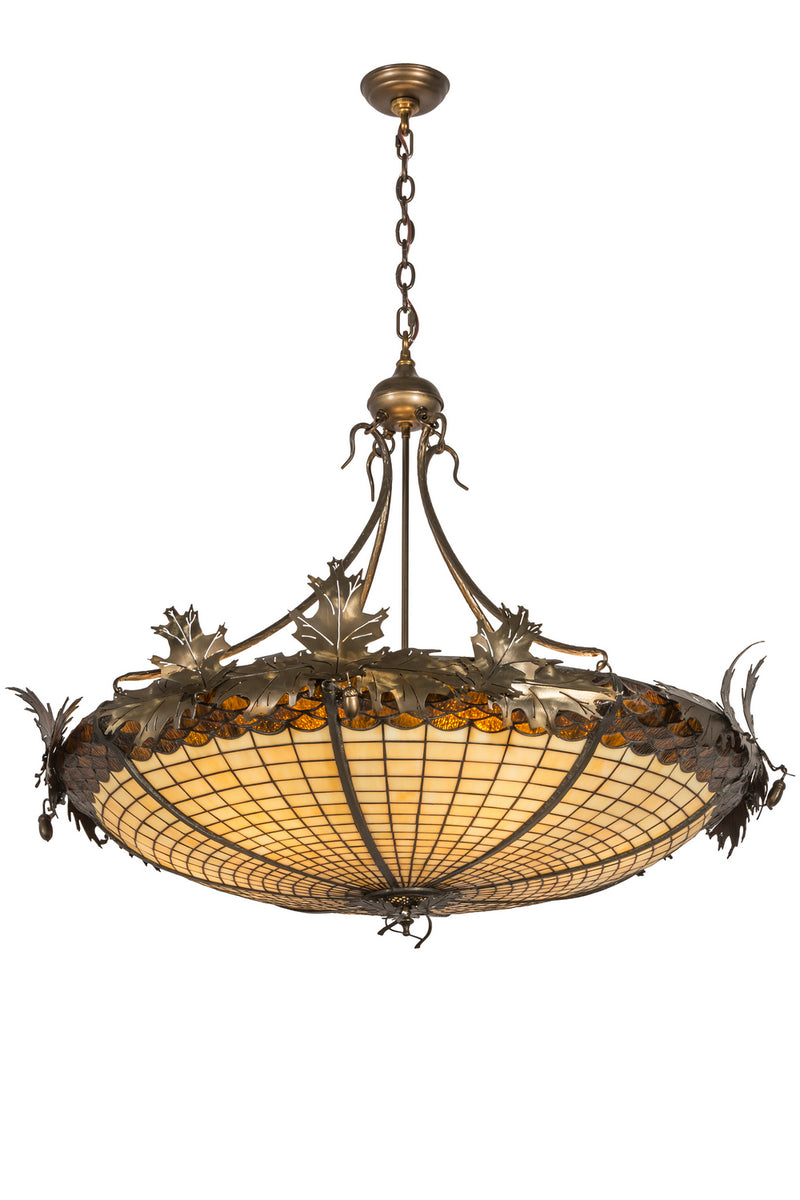 Meyda Tiffany 74006 Six Light Inverted Pendant, Antique Copper