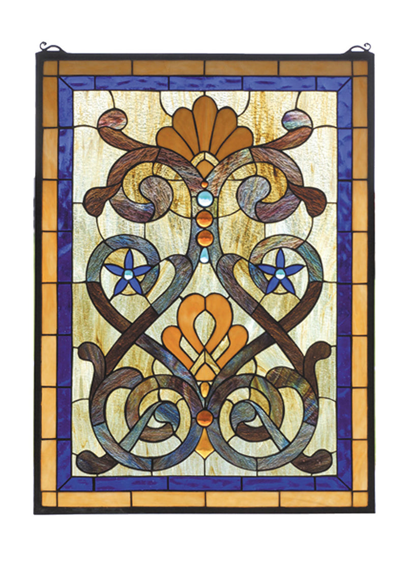 Meyda Tiffany 77999 Window, Ha Pbagwg Blue Dar