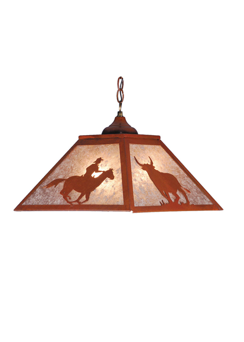 Meyda Tiffany 81673 Two Light Pendant, Rust