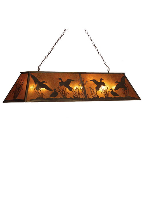 Meyda Tiffany 81741 Nine Light Oblong Pendant, Antique Copper